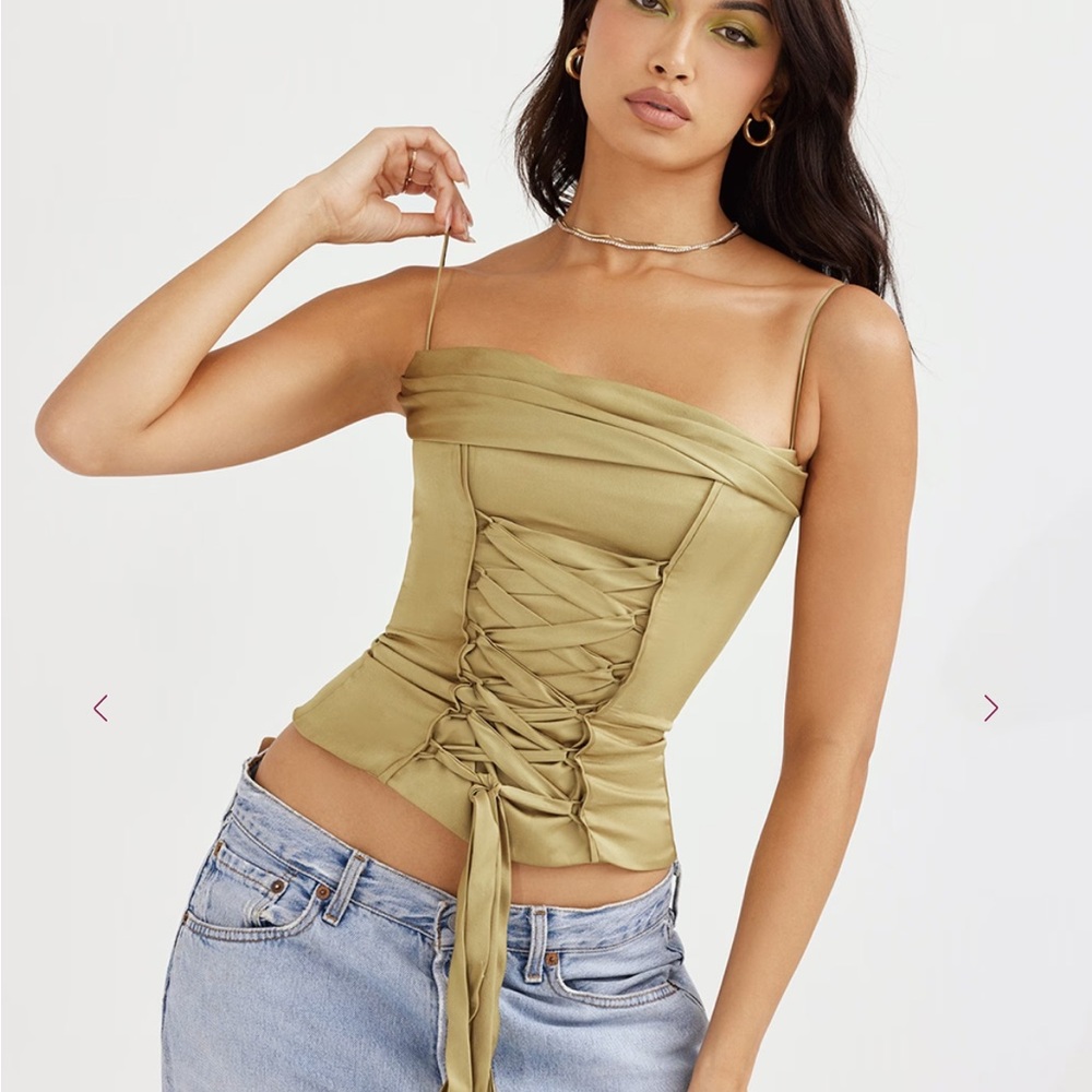 Letitia Olive Corset Top